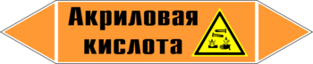 Маркировка трубопровода "акриловая кислота" (k12, пленка, 716х148 мм)" - Маркировка трубопроводов - Маркировки трубопроводов "КИСЛОТА" - Магазин охраны труда ИЗО Стиль